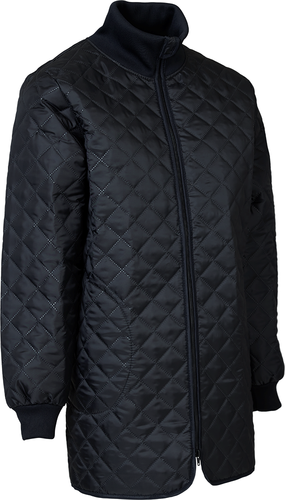 Lang Termojakke Dame, Sort - Elka 160529