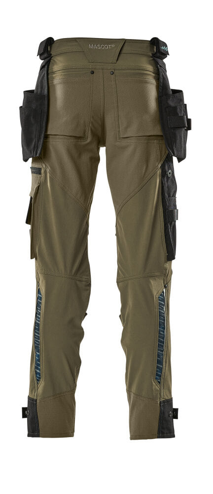 ULTIMATE STRETCH ARBRJDSBUKSER - Grøn - Mascot 17031-311-33 - Modekompagniet.dk