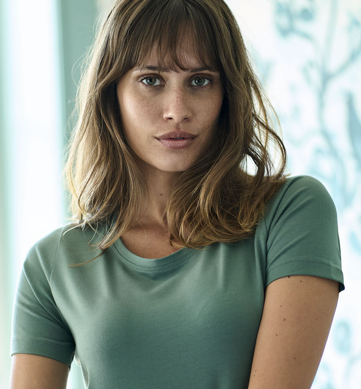 Stretch tee - Dame - Sort - Style 450 - Modekompagniet.dk