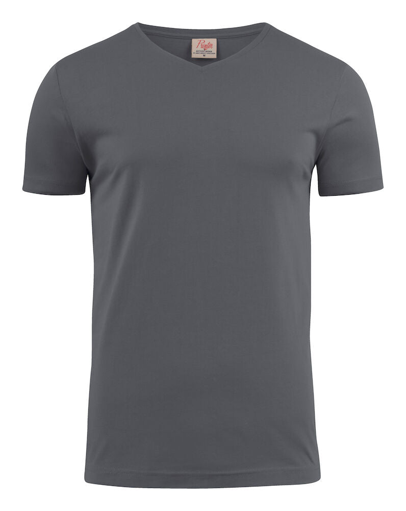 Heavy V-neck - Herre - Mørkegrå - Printer 2264024