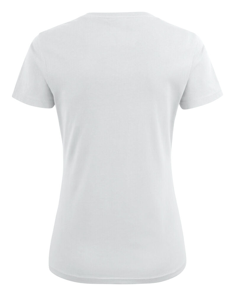 Heavy V-neck Dame - Hvid - Printer 2264025