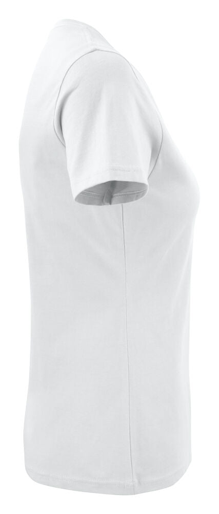 Heavy V-neck Dame - Hvid - Printer 2264025