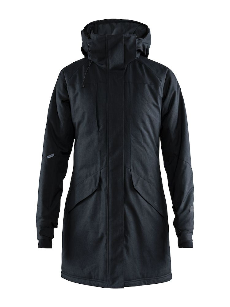 Mountain Padded Parka Jakke Dame, Sort - Craft 1906321 - Modekompagniet.dk