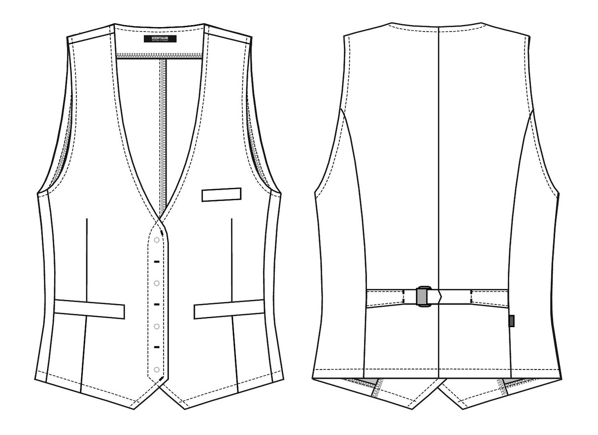 TJENER VEST - Dame - Navy - 17062 - Modekompagniet.dk