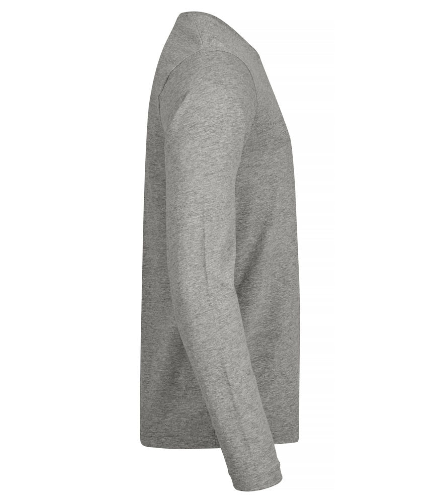 Premium langærmet t-shirt - Grå - Clique 029358 - Modekompagniet.dk