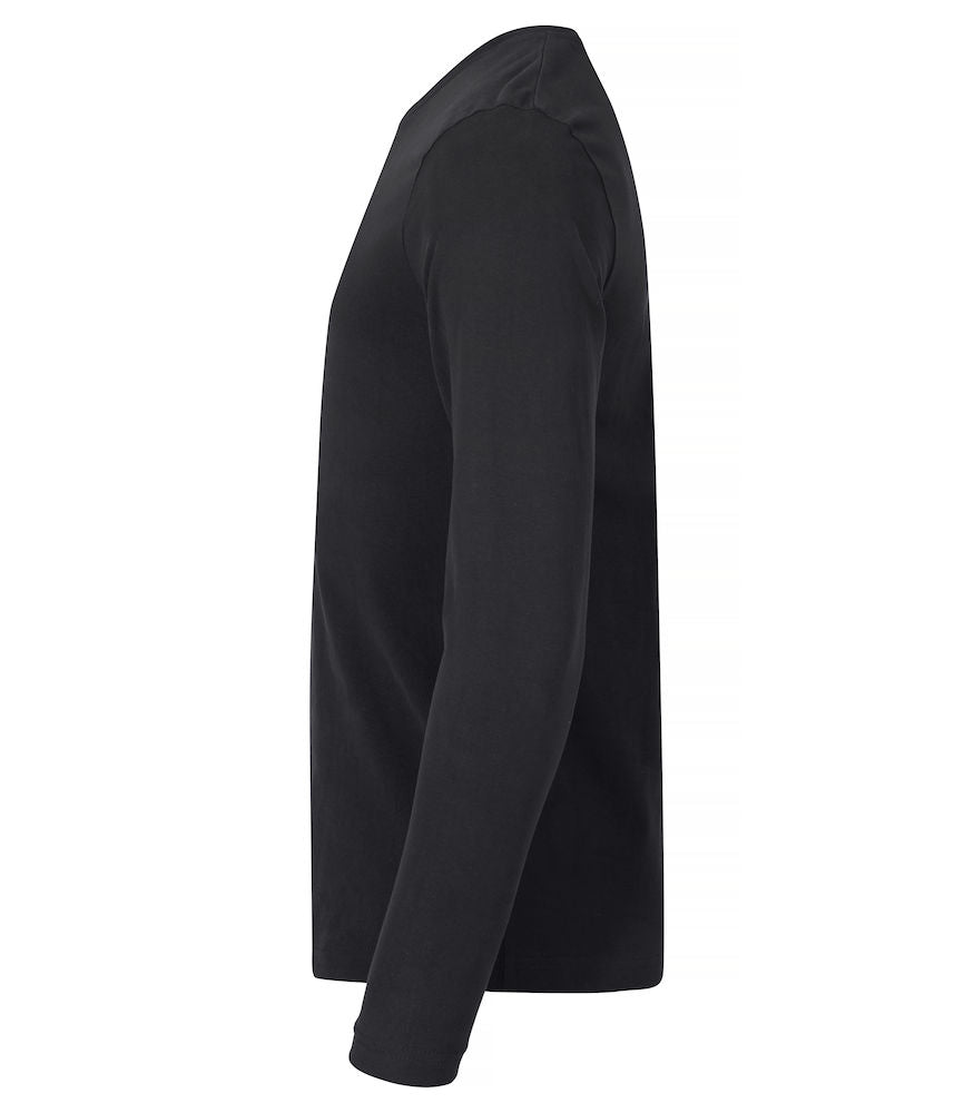 Premium langærmet t-shirt - Sort - Clique 029358 - Modekompagniet.dk
