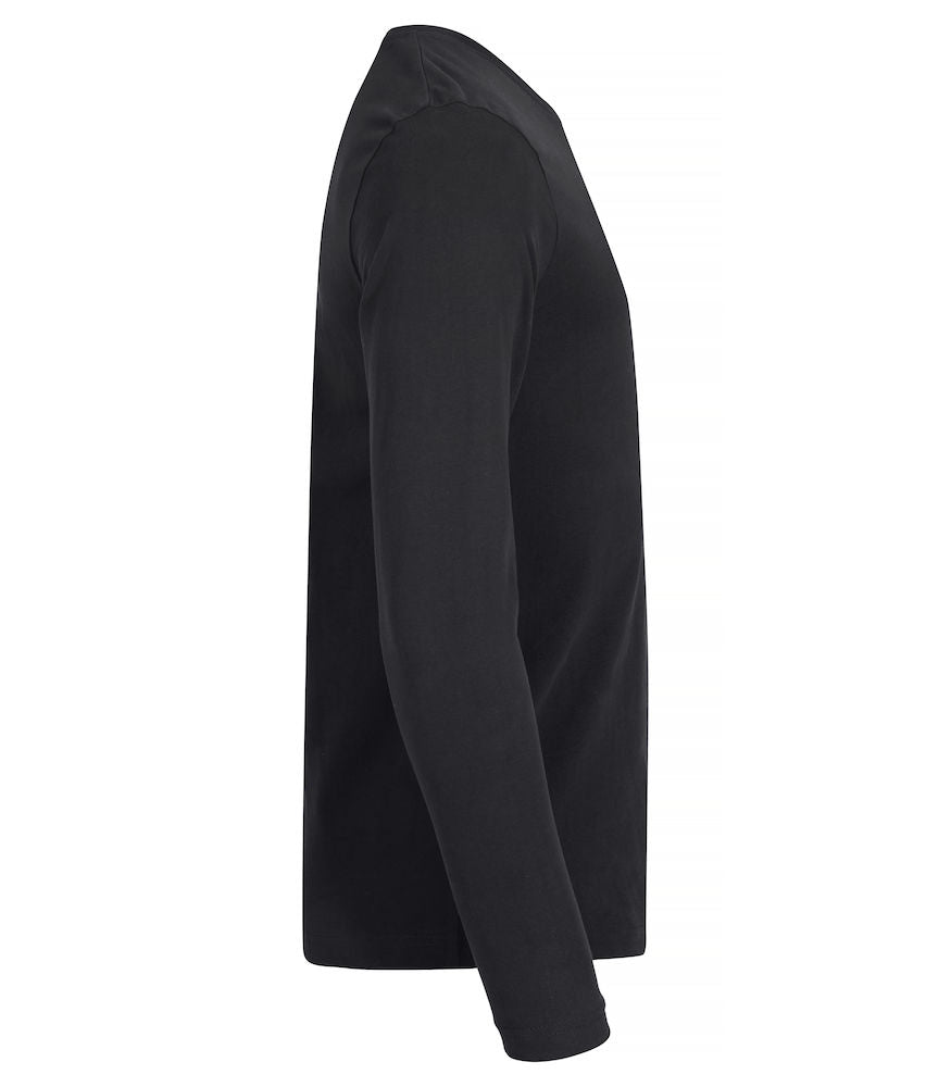 Premium langærmet t-shirt - Sort - Clique 029358 - Modekompagniet.dk