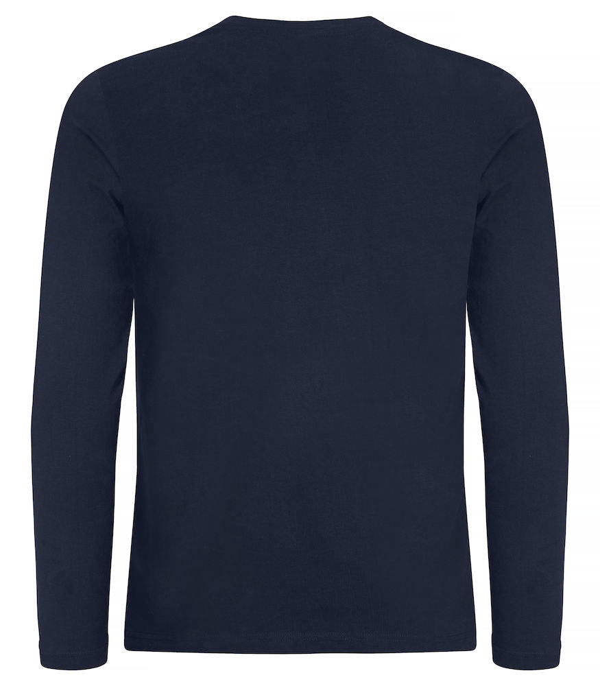 Premium langærmet t-shirt - Navy Blå - Clique 029358 - Modekompagniet.dk