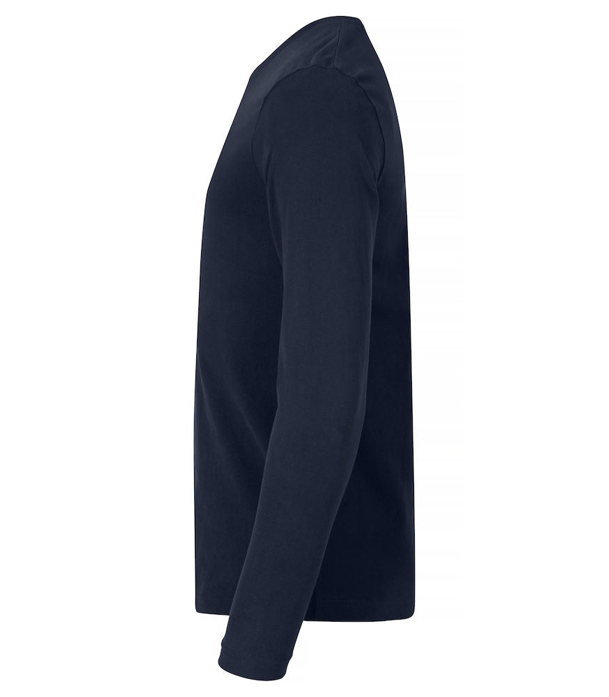Premium langærmet t-shirt - Navy Blå - Clique 029358 - Modekompagniet.dk