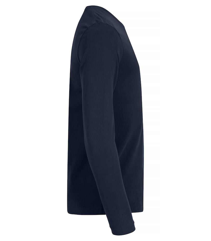 Premium langærmet t-shirt - Navy Blå - Clique 029358 - Modekompagniet.dk