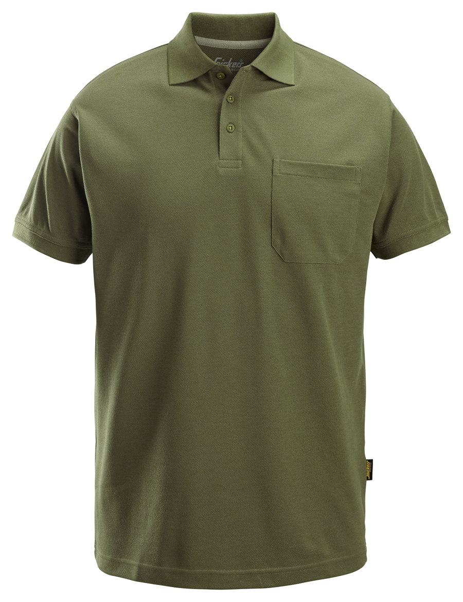 Snickers 2708 Polo T-shirt Khaki grøn - Modekompagniet.dk