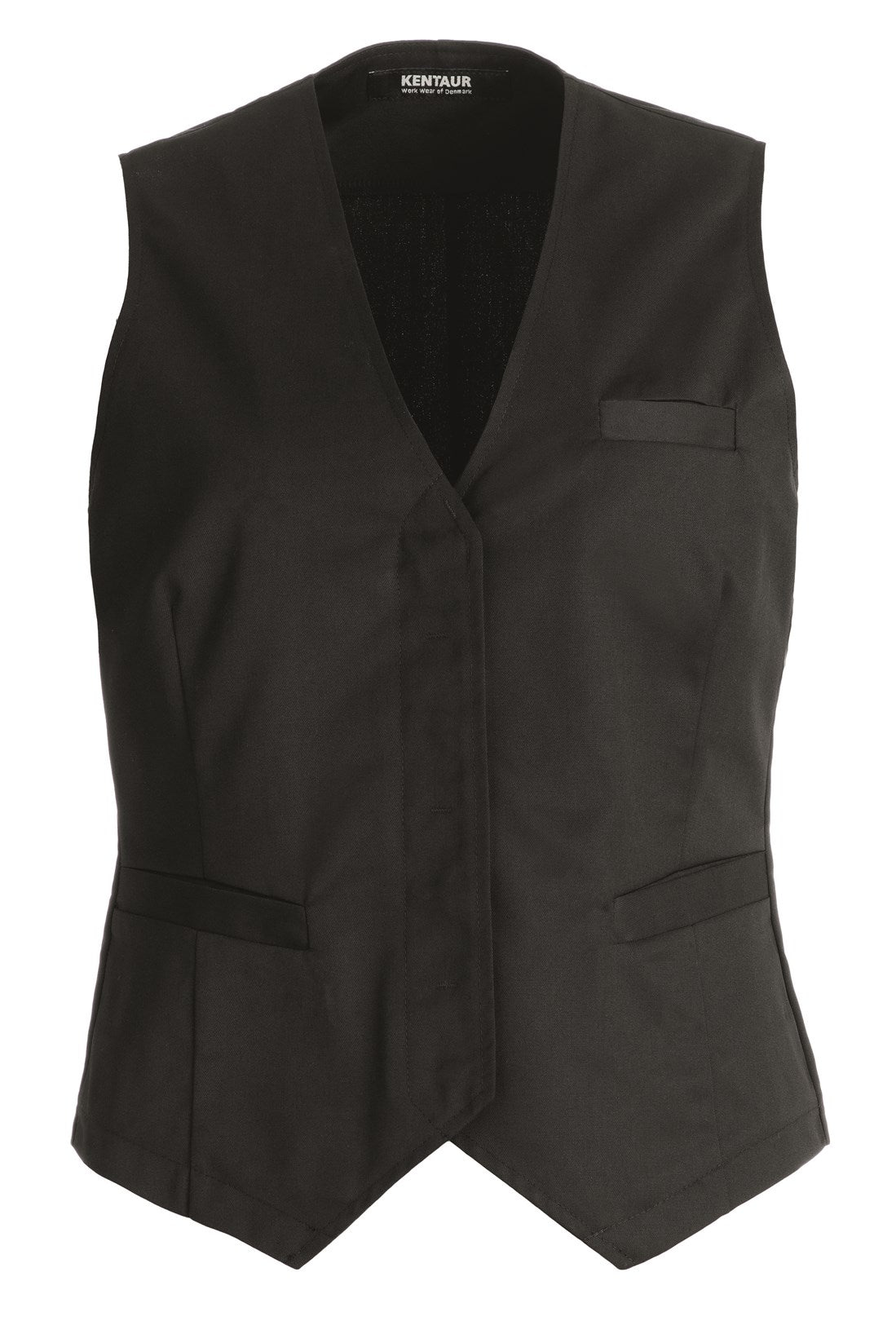 TJENER VEST - Dame - Sort - 17062 - Modekompagniet.dk