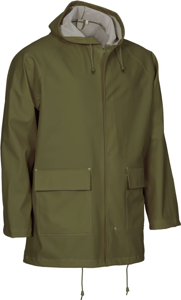 Outdoor Regnsæt PU/PVC, Oliven Grøn - Elka 306600 + 302400 - Modekompagniet.dk