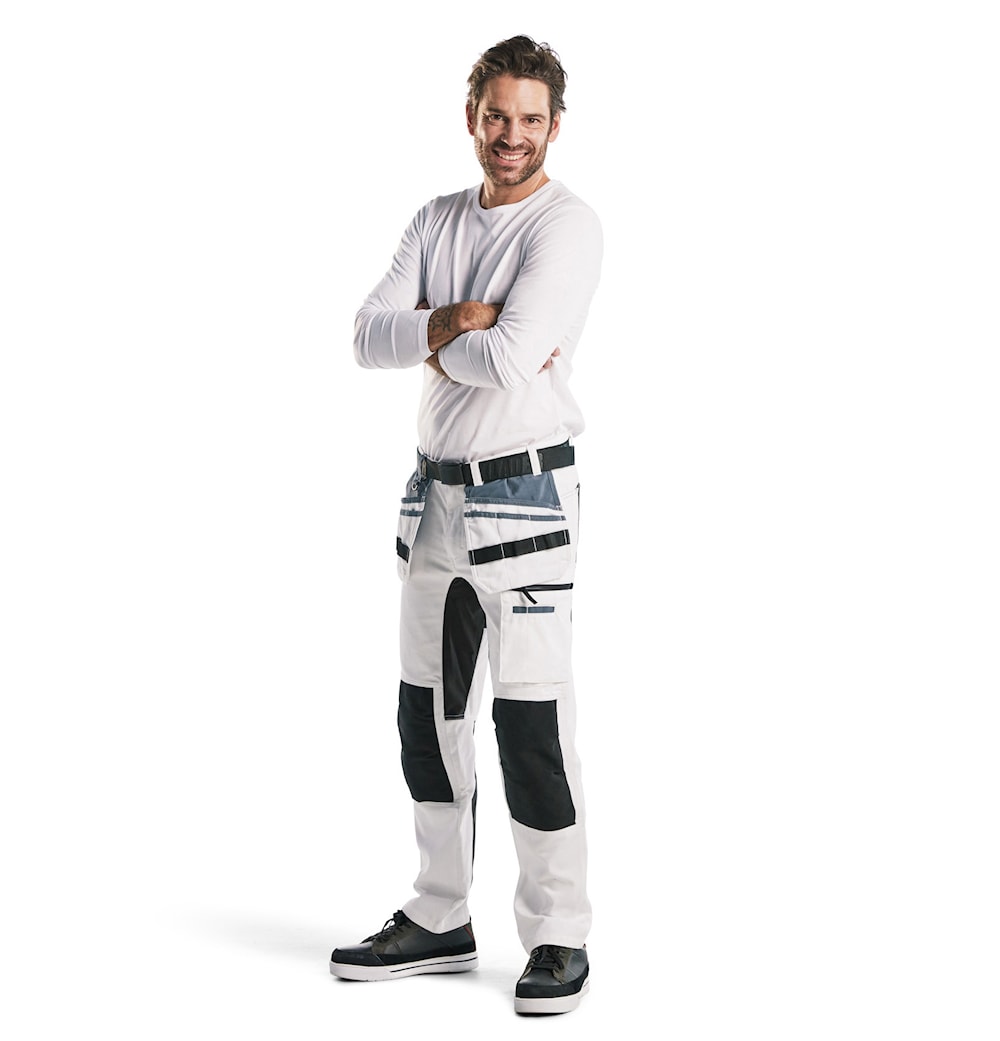 Langærmet T-Shirt, Herre, Hvid - Blåkläder 3500-1042-1000