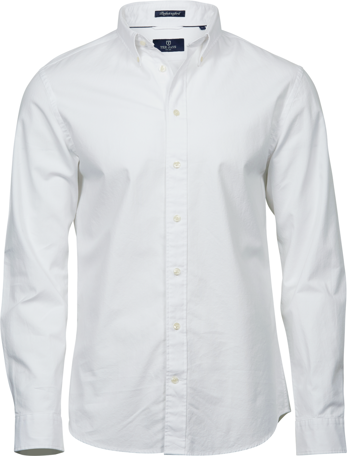 Perfect oxford shirt - Herre - Hvid - Style 4000 - Modekompagniet.dk
