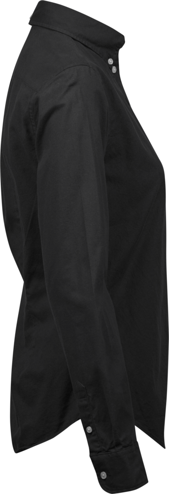 Perfect oxford shirt - Dame - Sort - Style 4001 - Modekompagniet.dk