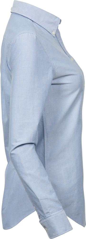 Perfect oxford shirt - Dame - Blå - Style 4001 - Modekompagniet.dk