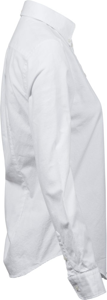 Perfect oxford shirt - Dame - Hvid - Style 4001 - Modekompagniet.dk