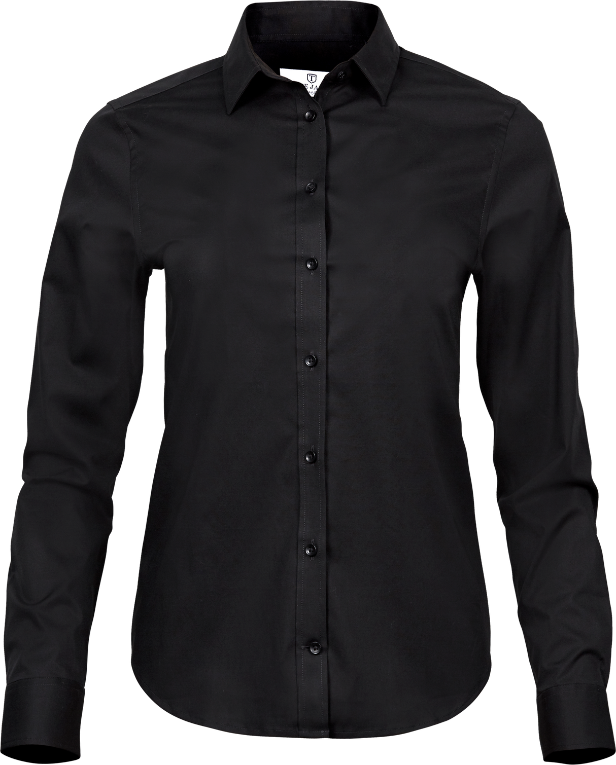 Stretch luxury shirt - Dame - Sort - Style 4025 - Modekompagniet.dk