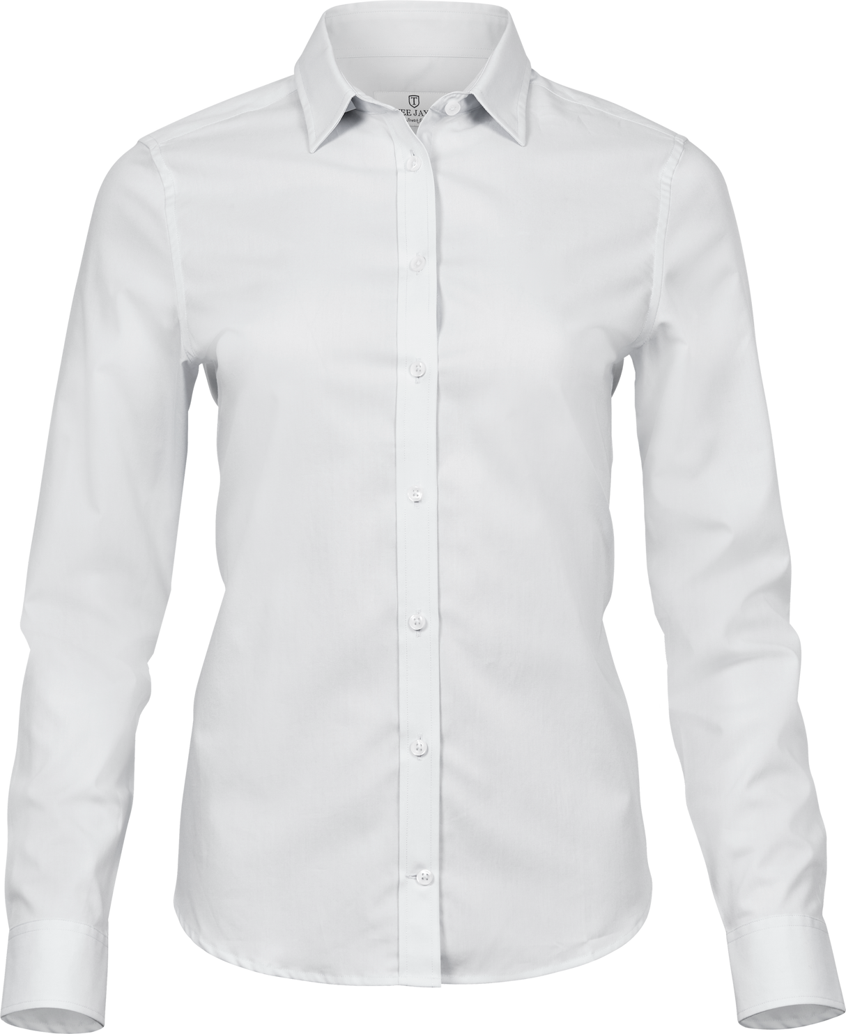 Stretch luxury shirt - Dame - Hvid - Style 4025 - Modekompagniet.dk