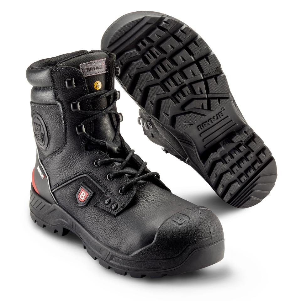 Supporter sikkerhedsstøvler S3, Sort - Brynje 413 - Modekompagniet.dk