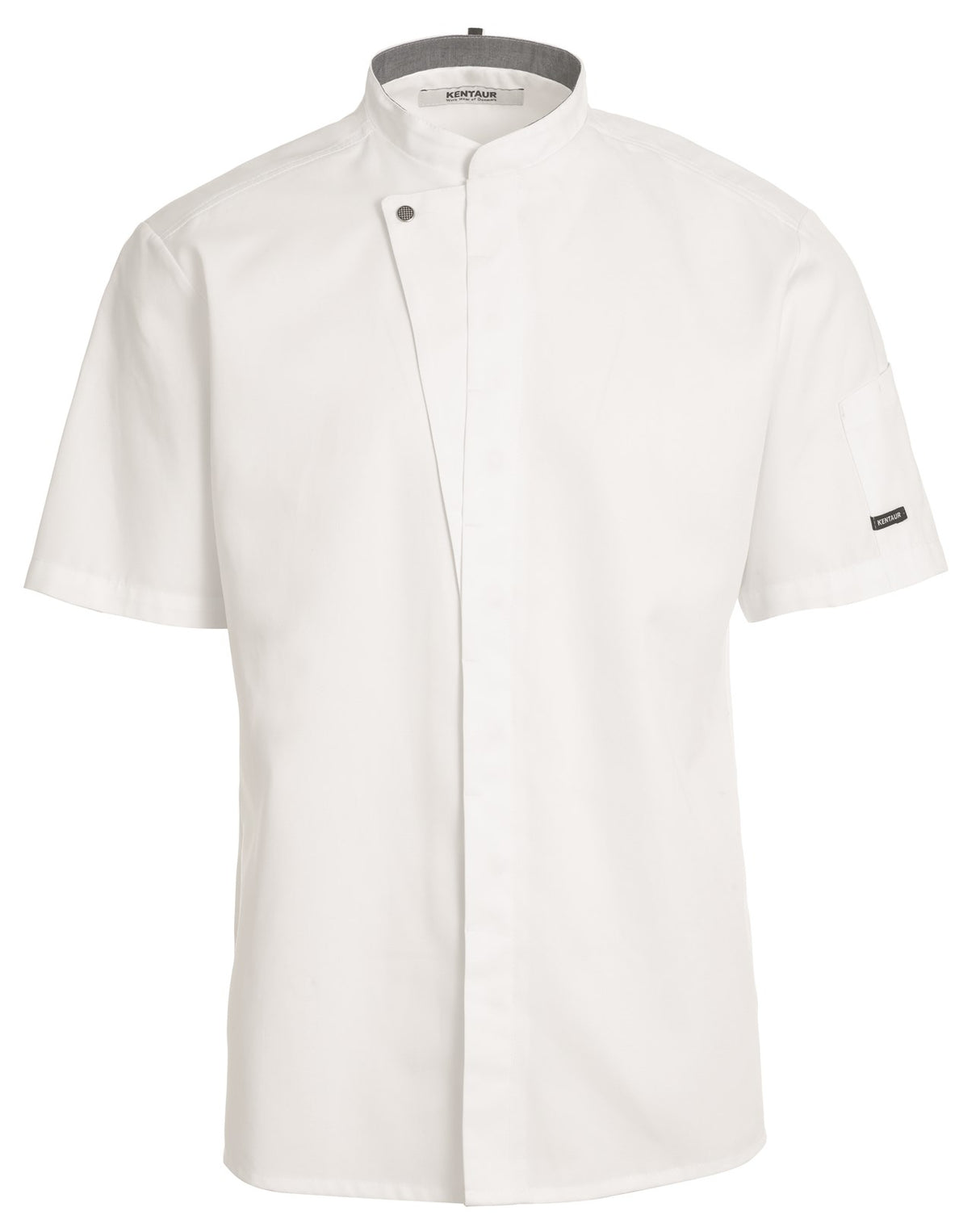 KOKKE-/SERVICEJAKKE KORT ARM - Herre/ Dame - Hvid - 23516 - Modekompagniet.dk