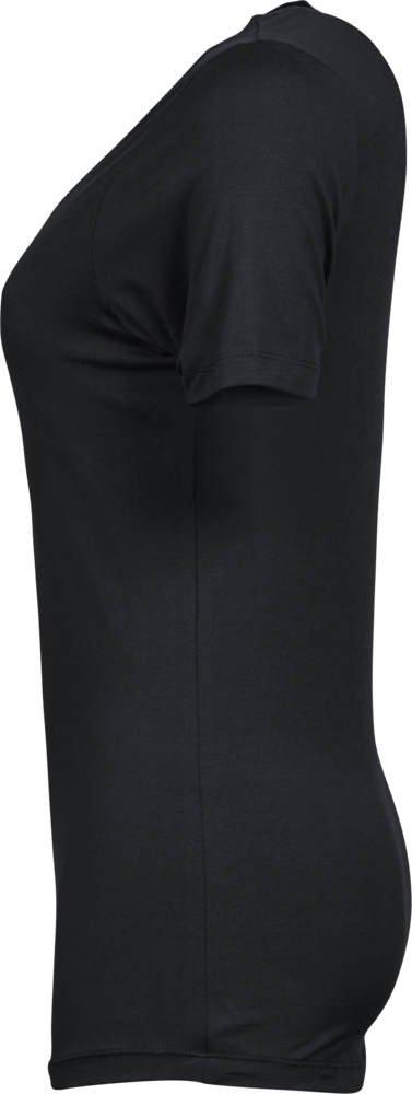 Stretch tee - Dame - Sort - Style 450 - Modekompagniet.dk