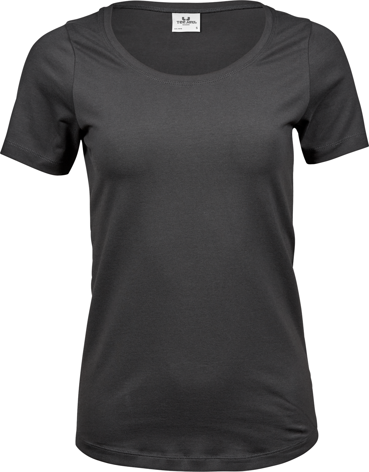 Stretch tee - Dame - Grå - Style 450 - Modekompagniet.dk