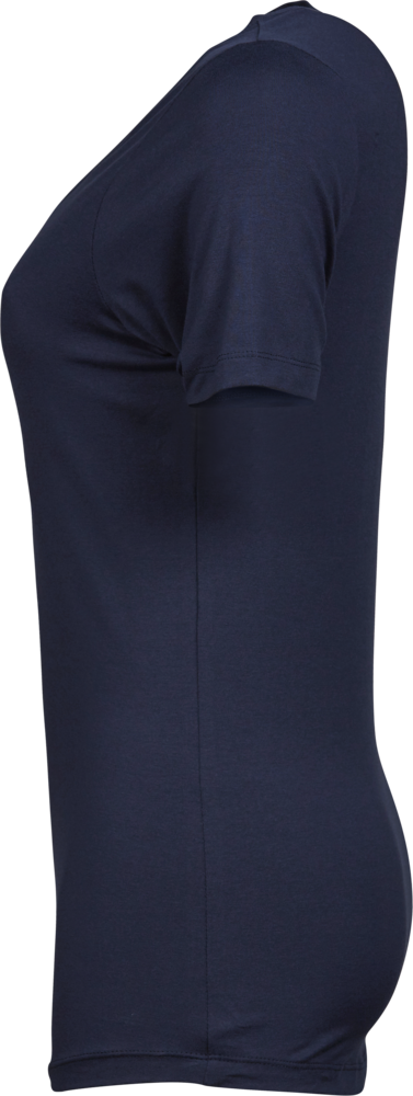 Stretch tee - Dame - Navy - Style 450 - Modekompagniet.dk