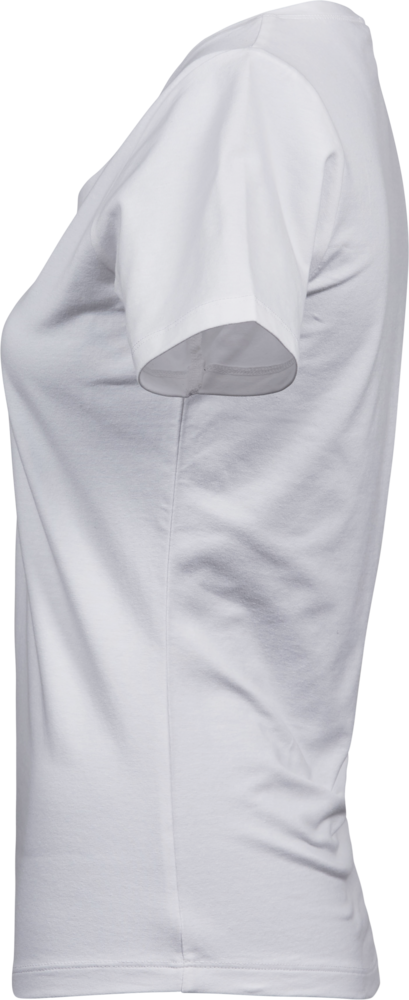 Stretch tee - Dame - Hvid - Style 450 - Modekompagniet.dk