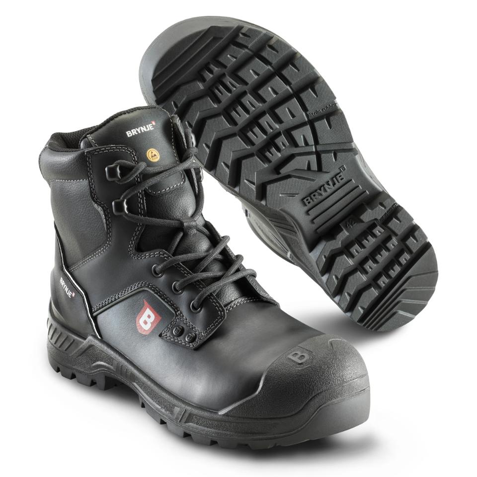 B-dry Outdoor Low Boot sikkerhedsstøvletter S3, Sort - Brynje 491 - Modekompagniet.dk