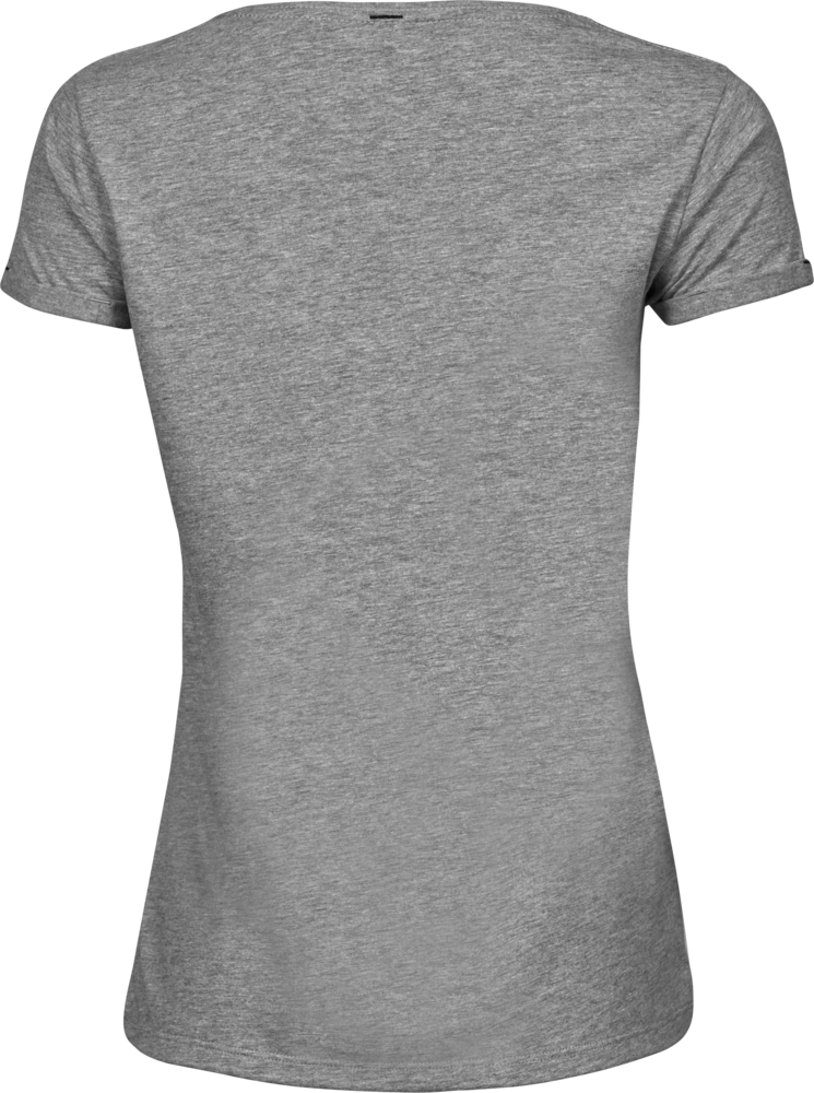 Roll-up tee - Dame - Grå - Style 5063 - Modekompagniet.dk