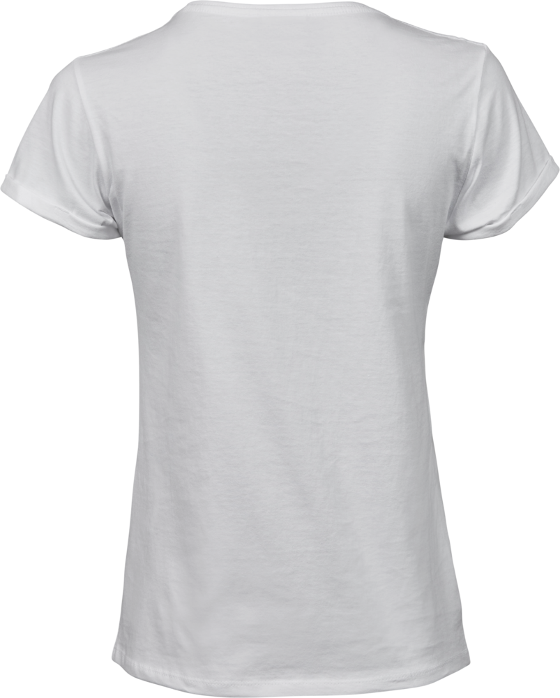 Roll-up tee - Dame - Hvid - Style 5063 - Modekompagniet.dk