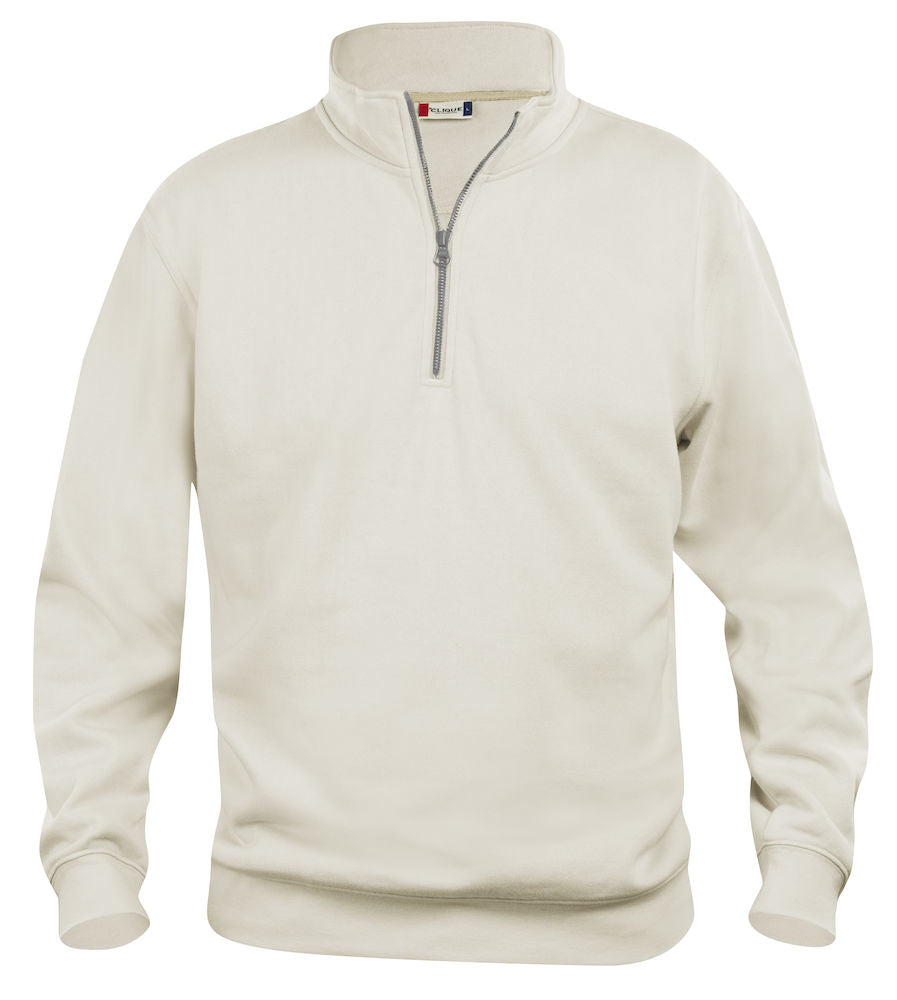 Basic Half Zip - Beige - Clique 021033 - Modekompagniet.dk