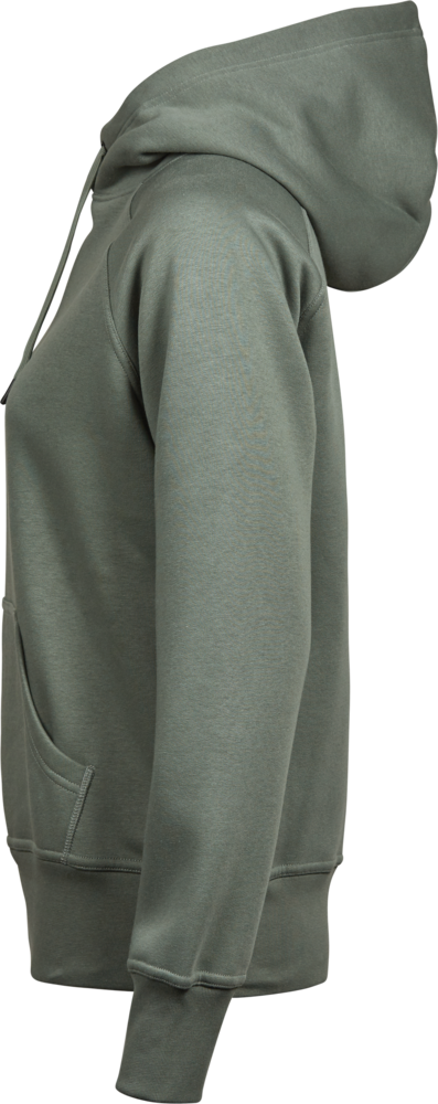 Hooded sweatshirt - Dame - Grøn - Style 5431 - Modekompagniet.dk