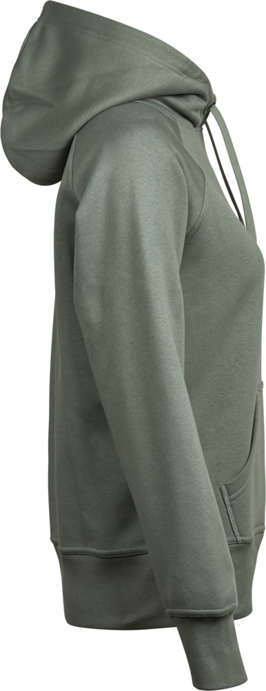 Hooded sweatshirt - Dame - Grøn - Style 5431 - Modekompagniet.dk