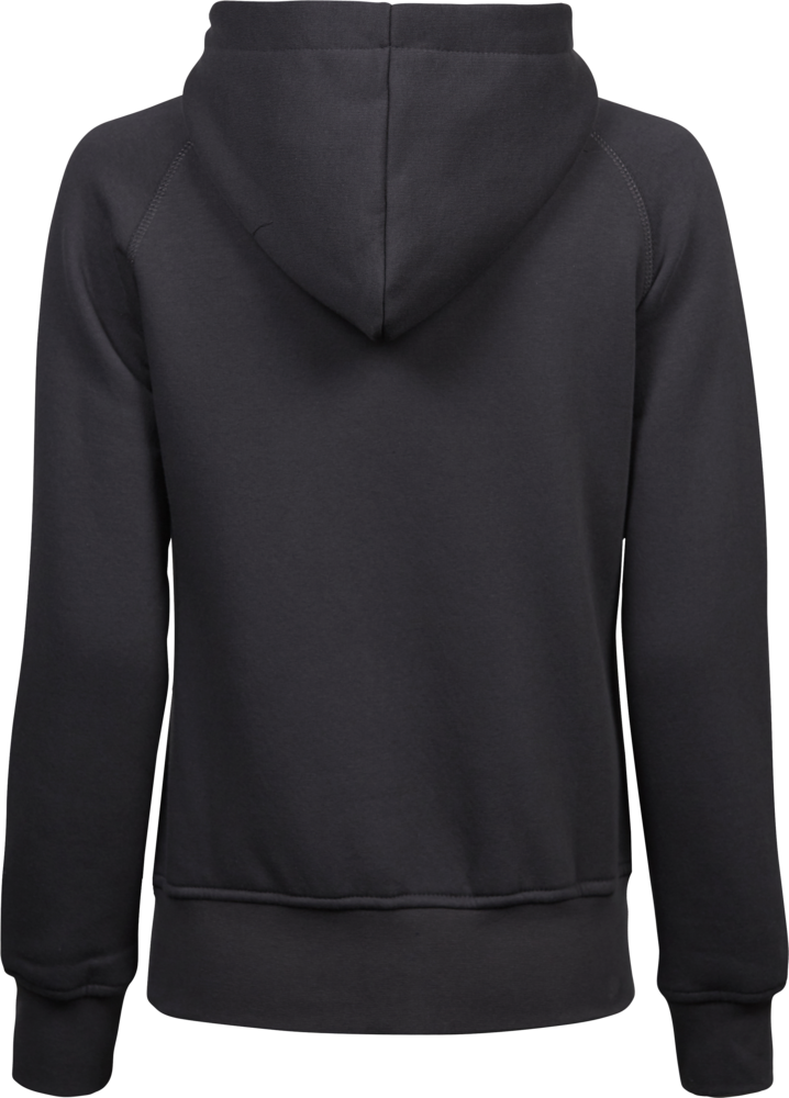 Fashion full zip hood - Dame - Mørk grå - Style 5436 - Modekompagniet.dk