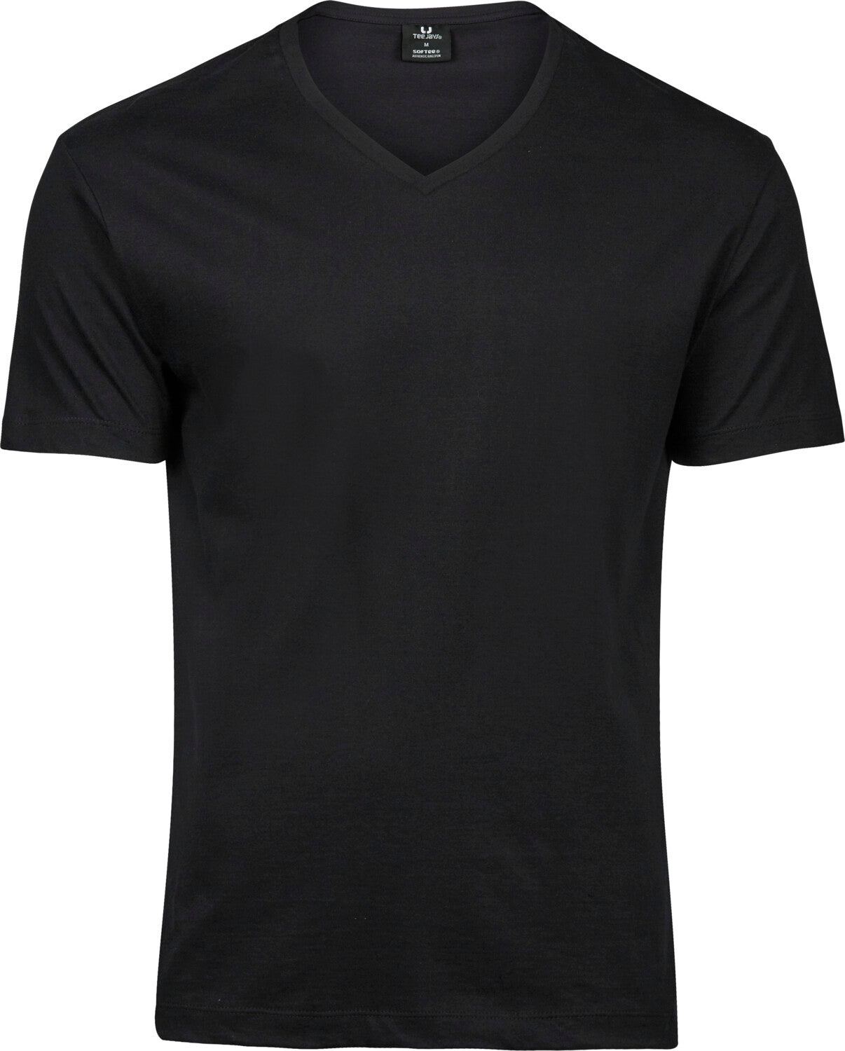Fashion V-Neck Soft T-Shirt Herre, Sort - 8006
