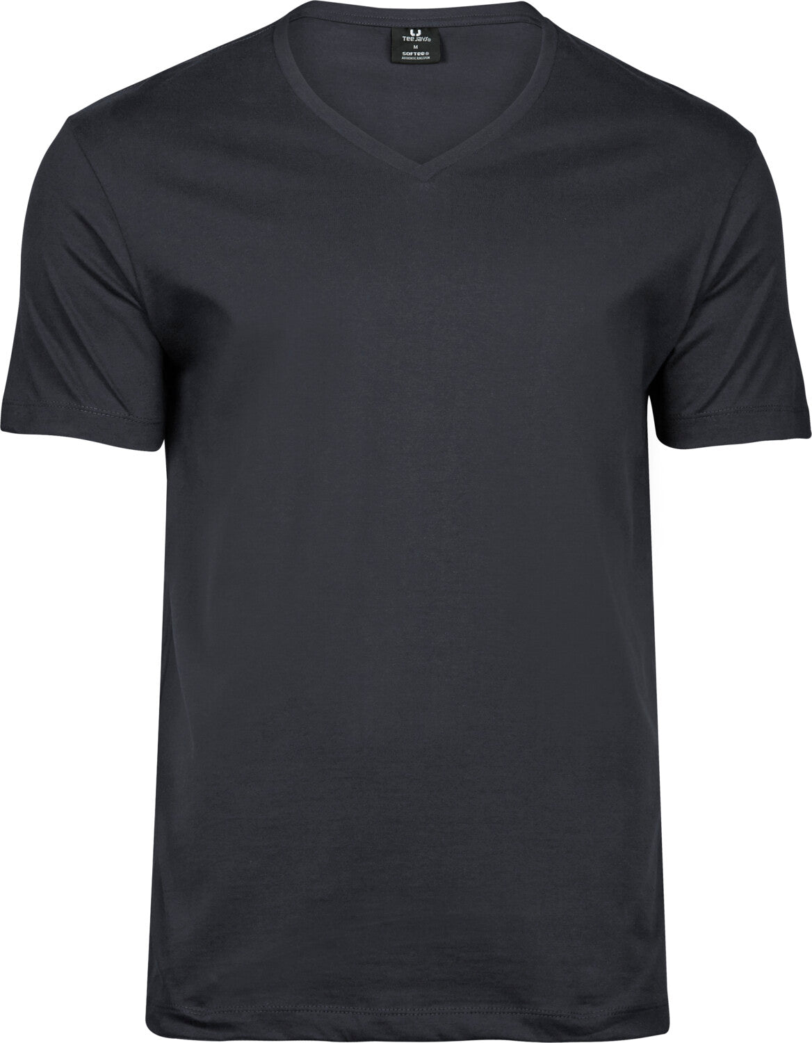 Fashion V-Neck Soft T-Shirt Herre, Mørk Grå - 8006