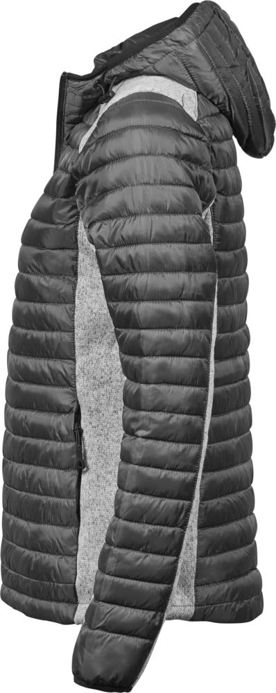 Hooded outdoor crossover - Dame - Grå - Style 9611 - Modekompagniet.dk