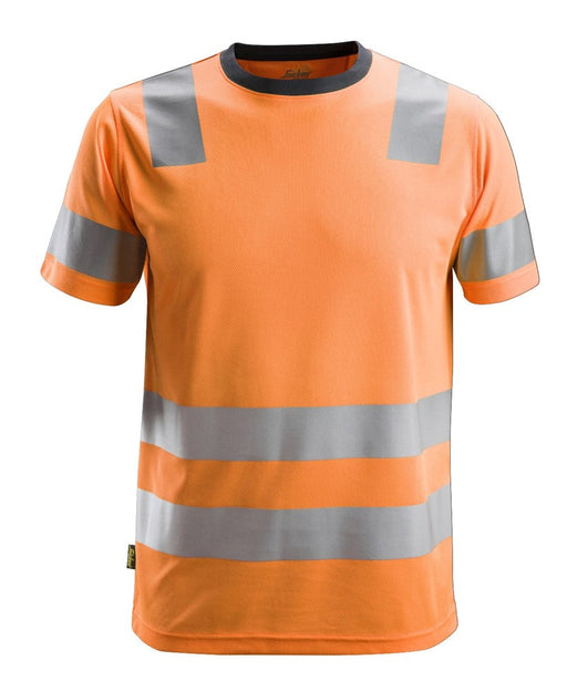High-Vis T-shirt, klasse 2 - Orange - Snickers 2530 - Modekompagniet.dk