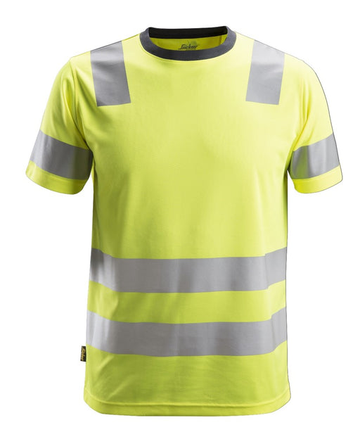 High-Vis T-shirt, klasse 2 - Gul - Snickers 2530 - Modekompagniet.dk