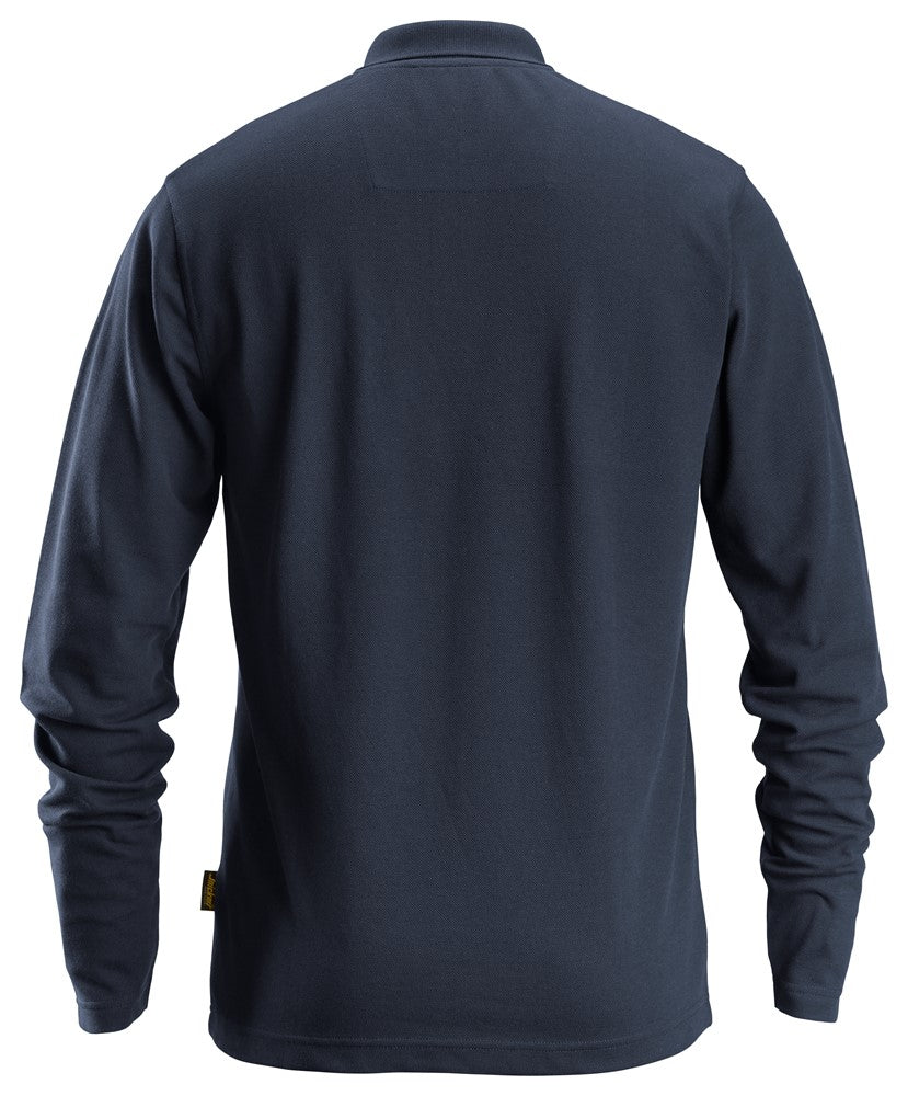 Langærmet polo shirt - Navy - Snickers 2608 - Modekompagniet.dk