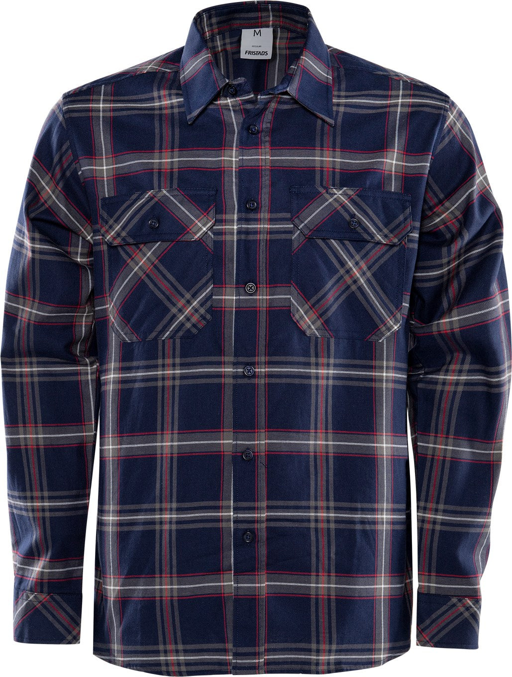 FLANNEL SKJORTE - Navy 7421 - Modekompagniet.dk