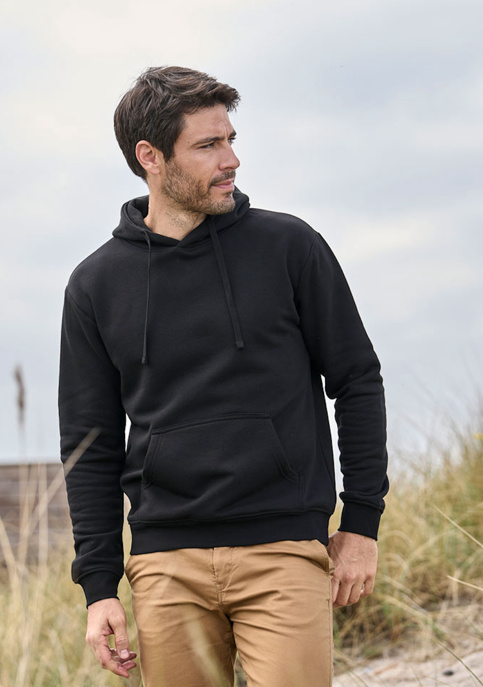 Power hoodie - Navy - Style 5102 - Modekompagniet.dk