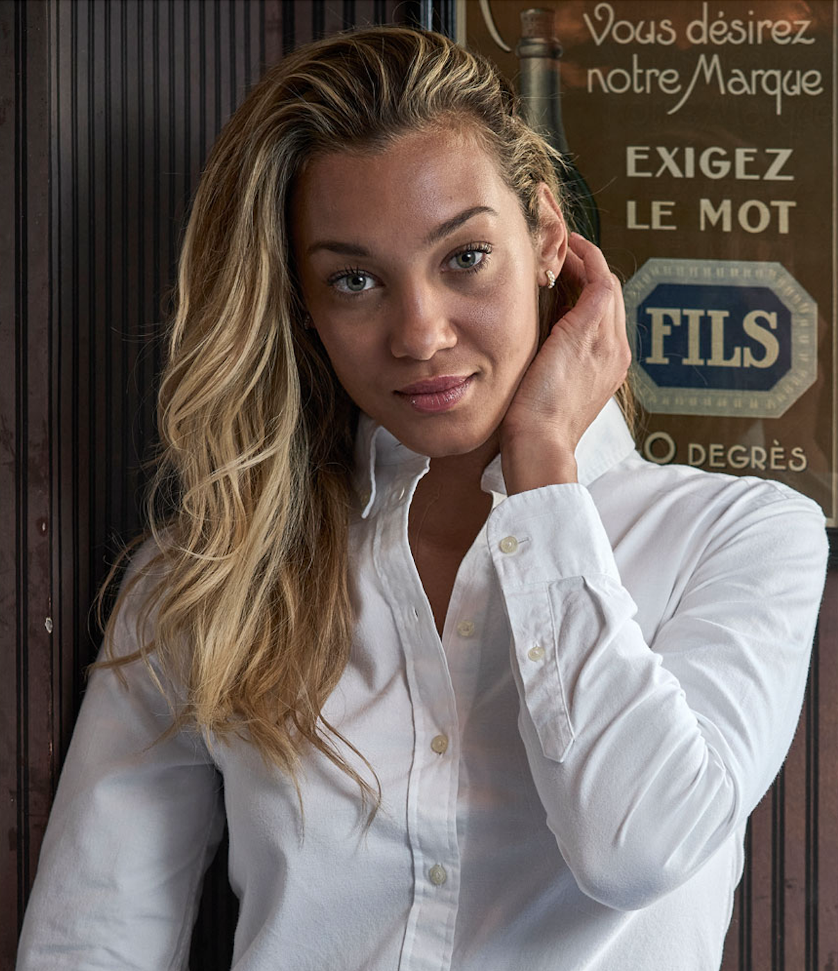 Perfect oxford shirt - Dame - Hvid - Style 4001 - Modekompagniet.dk