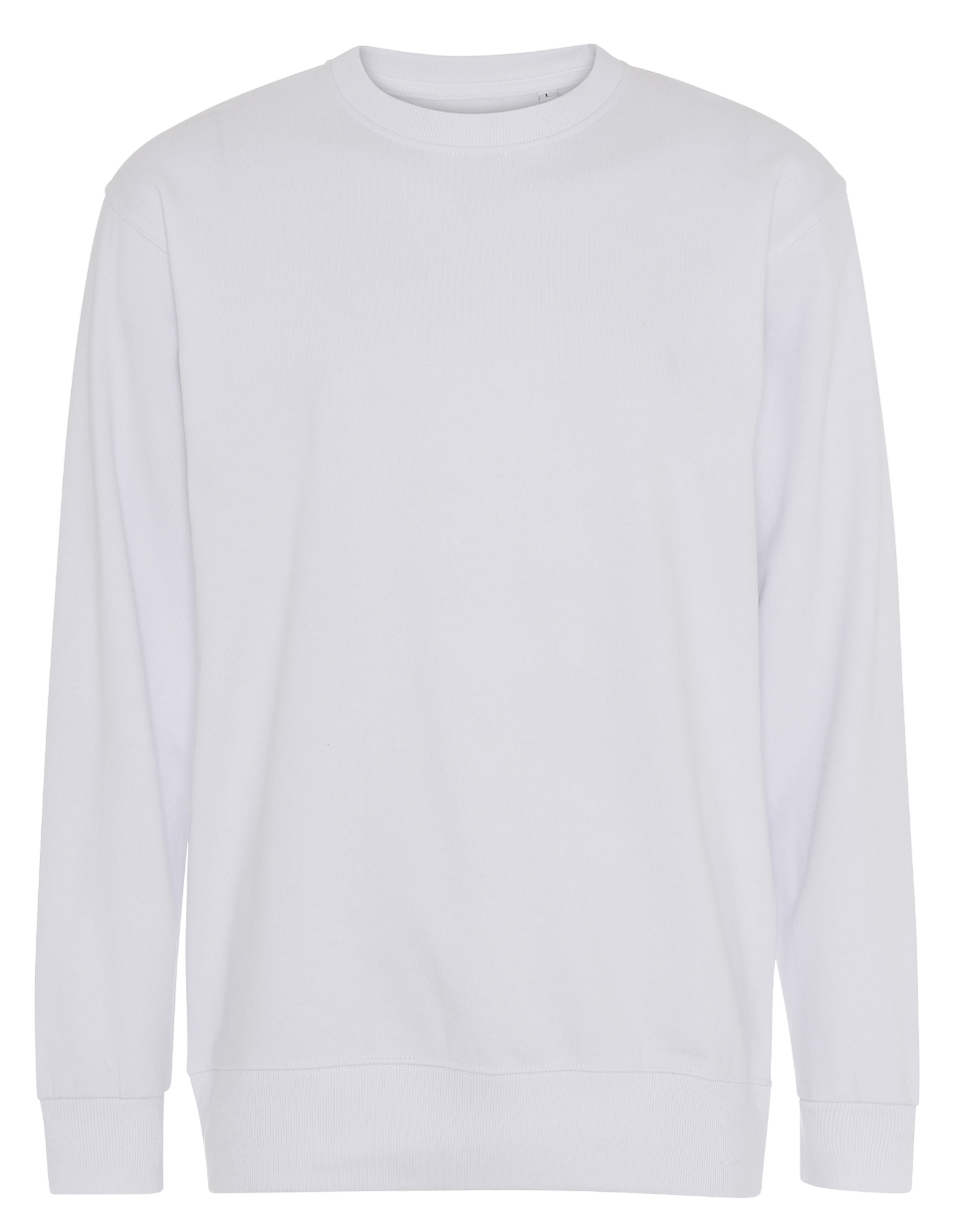 Basic Sweatshirt - Hvid - Modekompagniet.dk