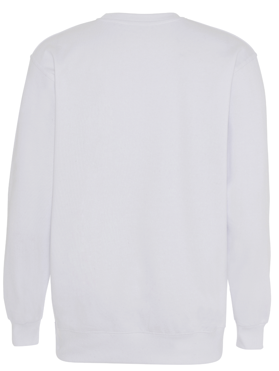 Basic Sweatshirt - Hvid - Modekompagniet.dk