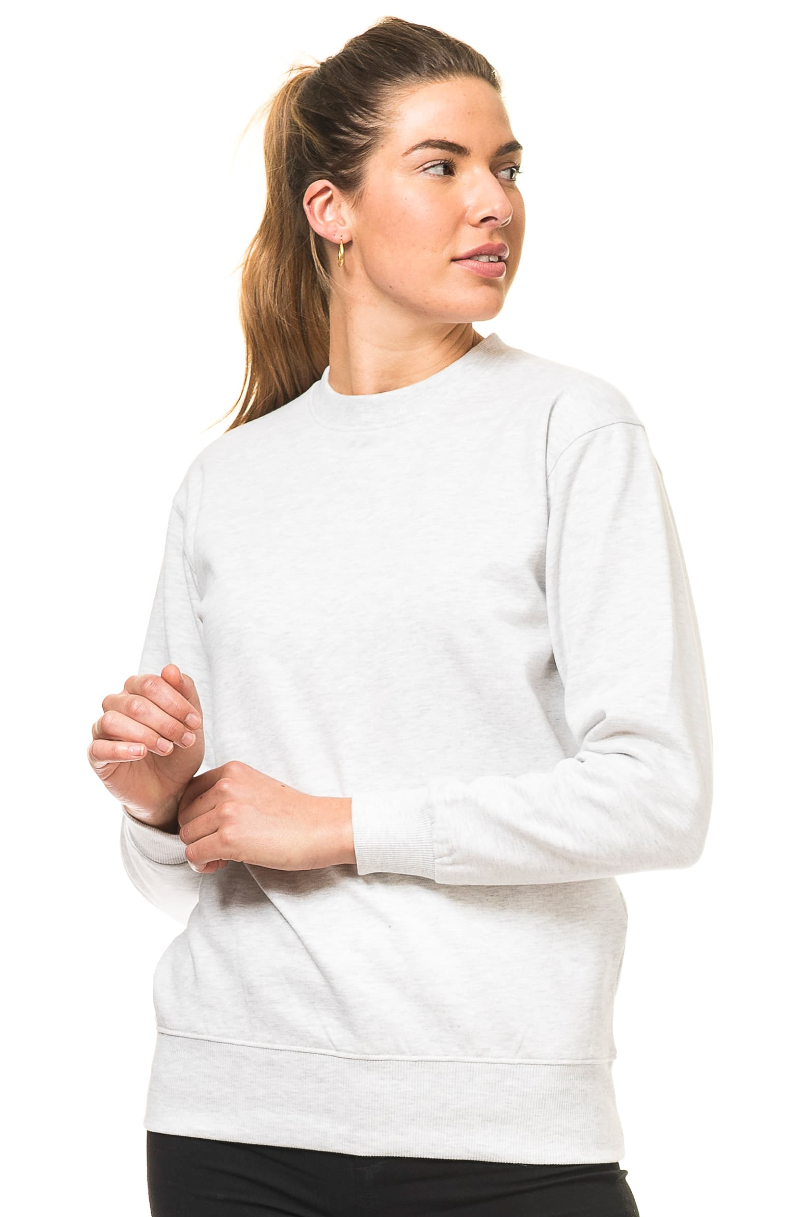 Basic Sweatshirt - Hvid - Modekompagniet.dk
