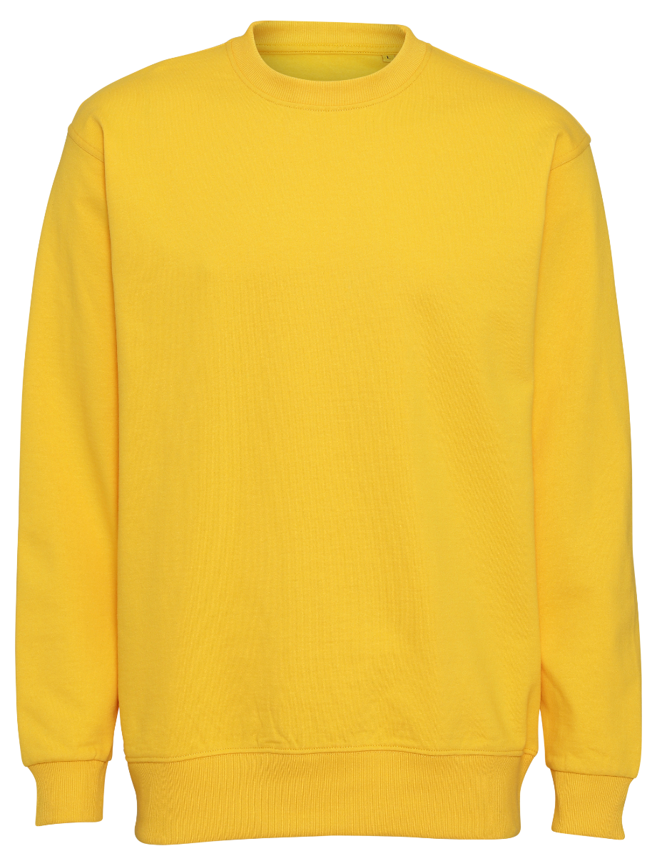 Basic Sweatshirt - Gul - Modekompagniet.dk